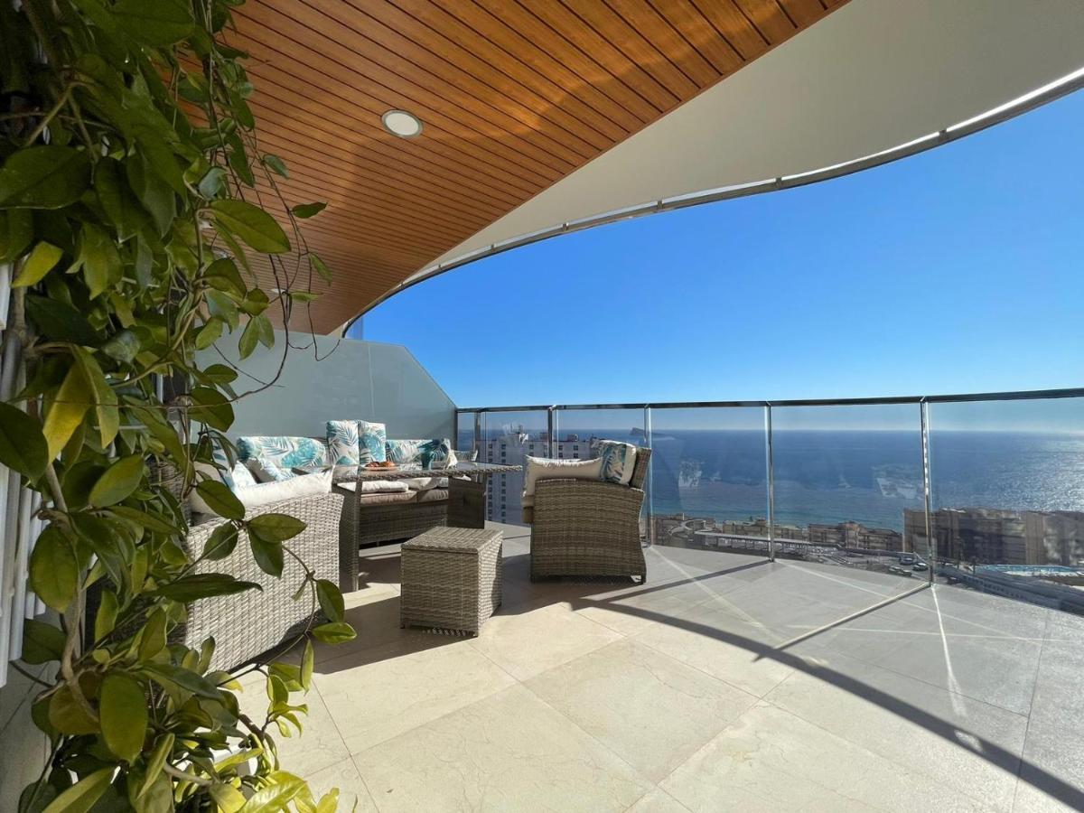 Ferienwohnung Sunset Waves Benidorm Julieta Vistas Al Mar Premium 200 Mt2 Con Jacuzzi En Terraza Exterior foto