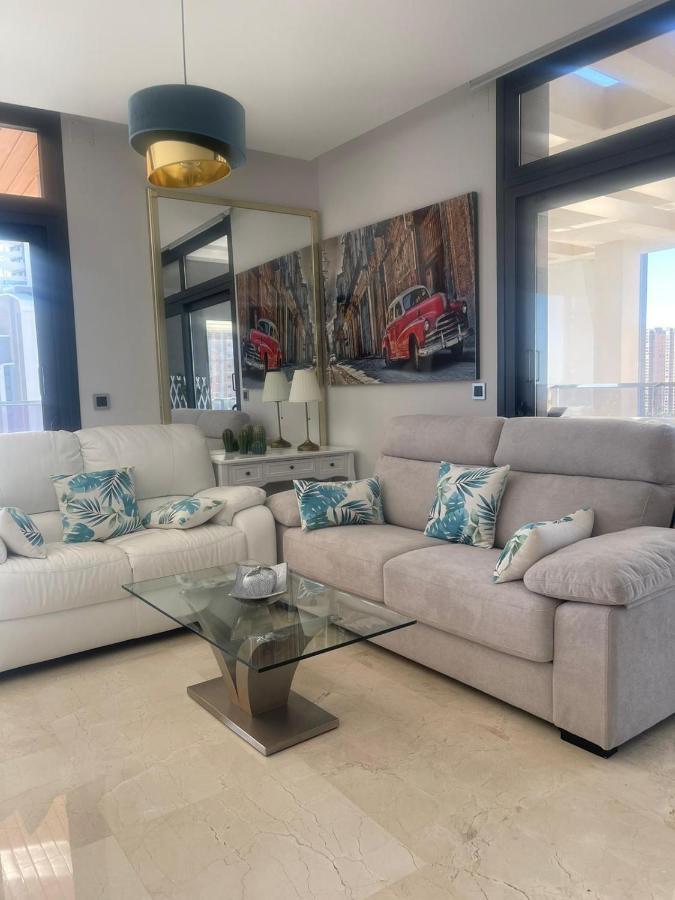 Ferienwohnung Sunset Waves Benidorm Julieta Vistas Al Mar Premium 200 Mt2 Con Jacuzzi En Terraza Exterior foto