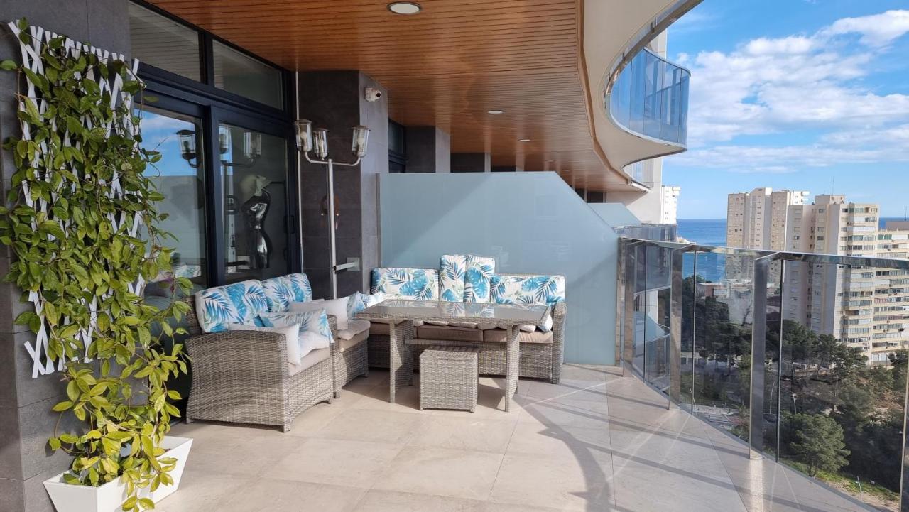 Ferienwohnung Sunset Waves Benidorm Julieta Vistas Al Mar Premium 200 Mt2 Con Jacuzzi En Terraza Exterior foto