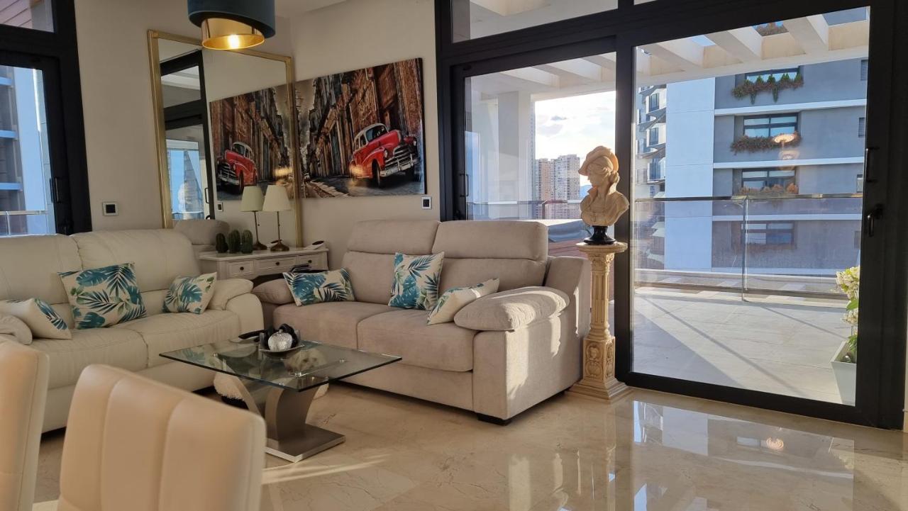 Ferienwohnung Sunset Waves Benidorm Julieta Vistas Al Mar Premium 200 Mt2 Con Jacuzzi En Terraza Exterior foto