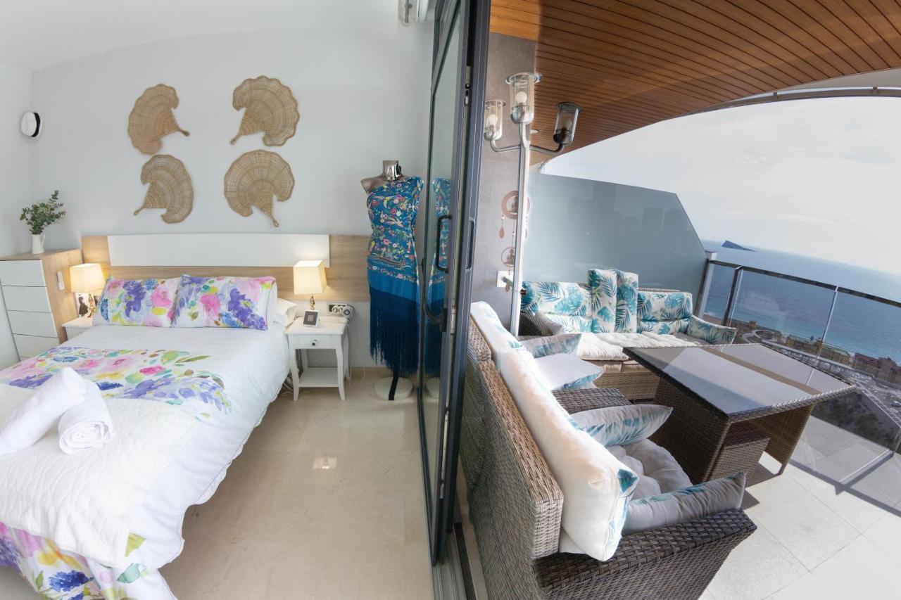 Ferienwohnung Sunset Waves Benidorm Julieta Vistas Al Mar Premium 200 Mt2 Con Jacuzzi En Terraza Exterior foto